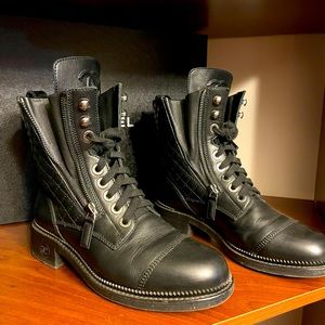 Chanel combat boots 2020 collection